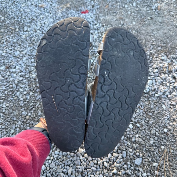 Birkenstock Mayari Sandals Silver and Brown - Picture 2 of 3
